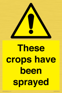 These crops have been sprayed